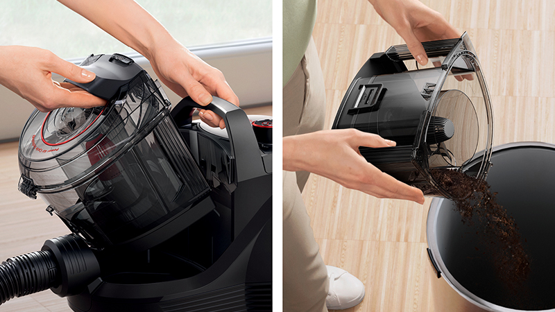 Ο καθαρισμός του δοχείου συλλογής σκόνης έγινε πιο εύκολος