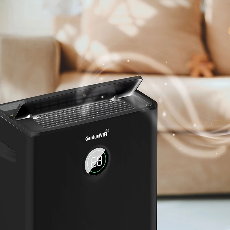 Μεγάλη παροχή αέρα 195 m3/h για αποτελεσματικότερη αφύγρανση