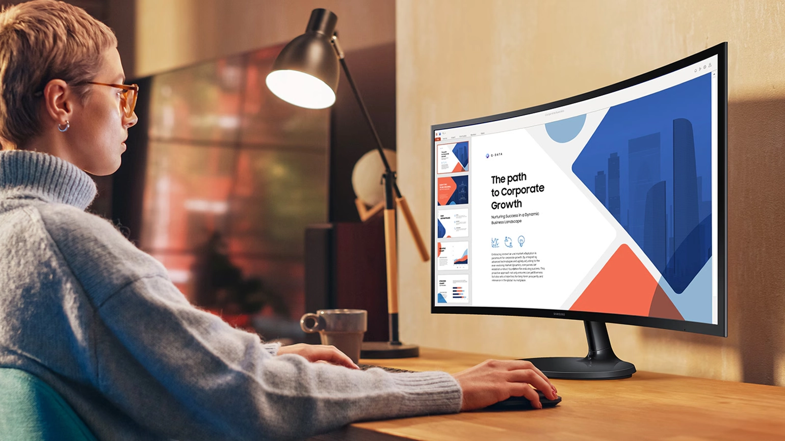 Καμπύλη οθόνη 1800R