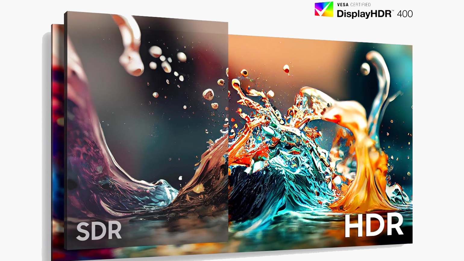 Πλούσια και διακριτικά χρώματα. VESA DisplayHDR 400