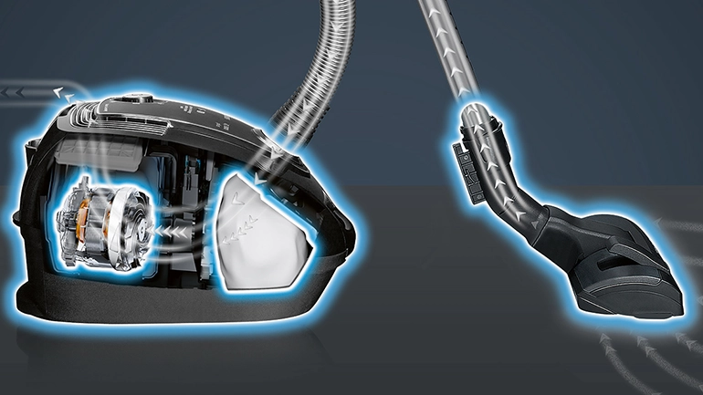 Σύστημα QuattroPower. Διασφαλίζει την υψηλή απόδοση καθαρισμού