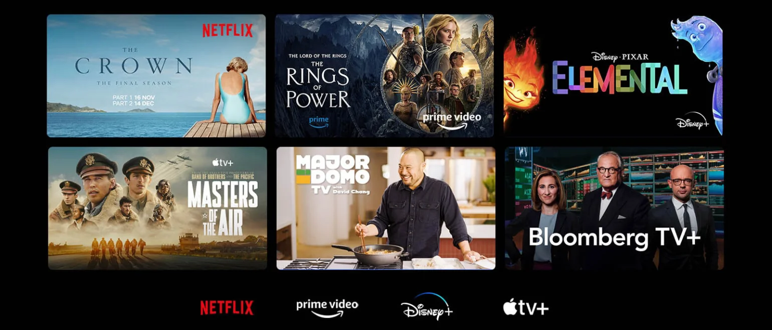 Πλούσιο περιεχόμενο έτοιμο για να το παρακολουθήσεις. Υπηρεσίες OTT