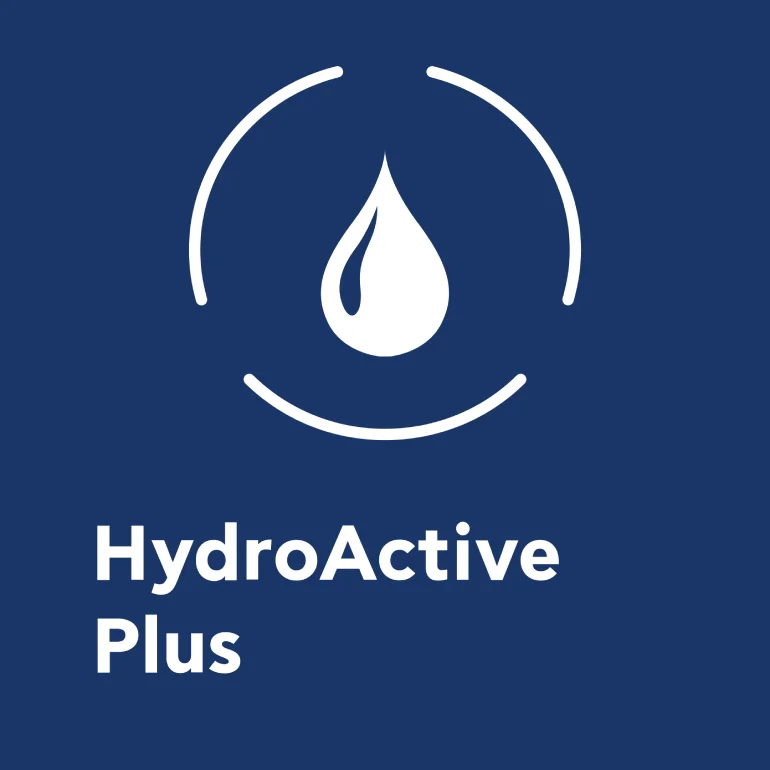 Έξυπνη τεχνολογία HydroActive Plus για άψογο πλύσιμο