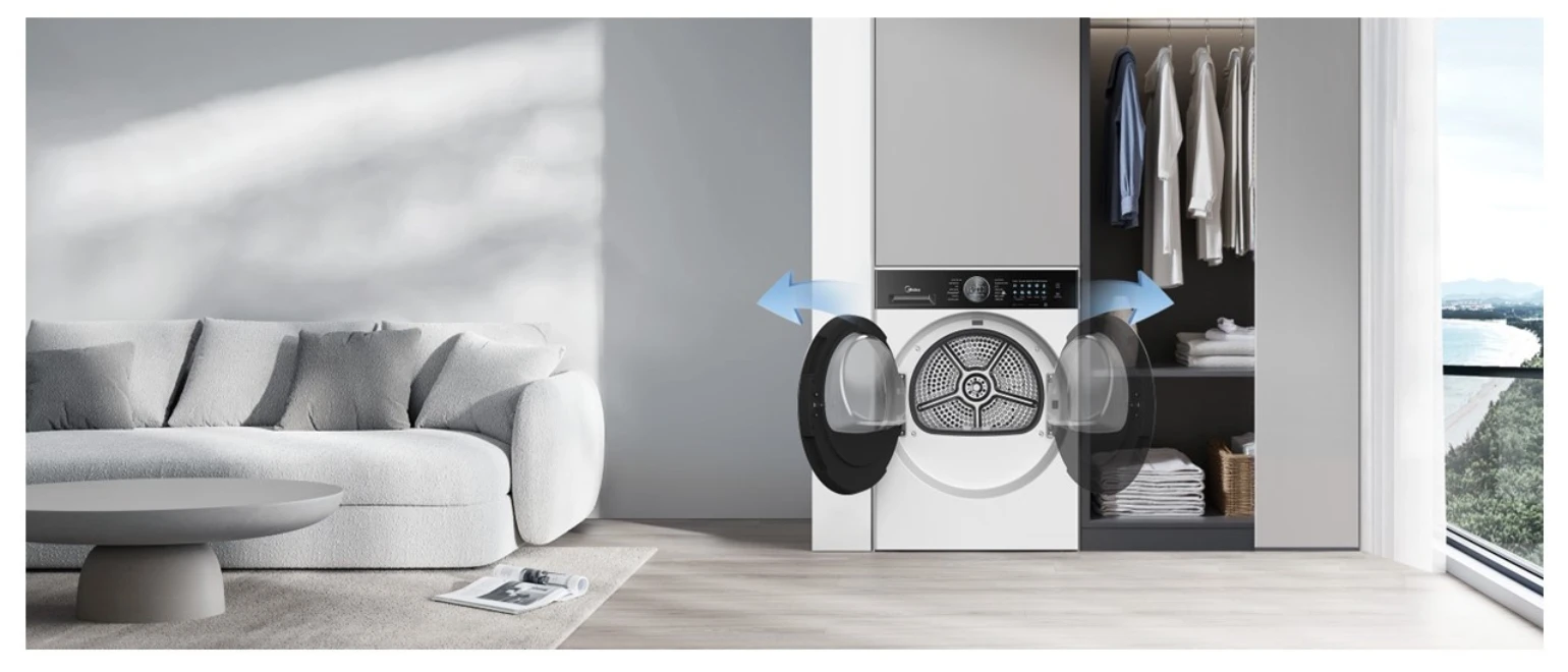 Αναστρέψιμη πόρτα για ευκολία εγκατάστασης